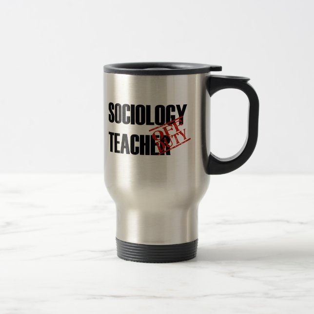 TAZA DE VIAJE PROFESOR FUERA DE SERVICIO DE LA SOCIOLOGÍA (Derecha)