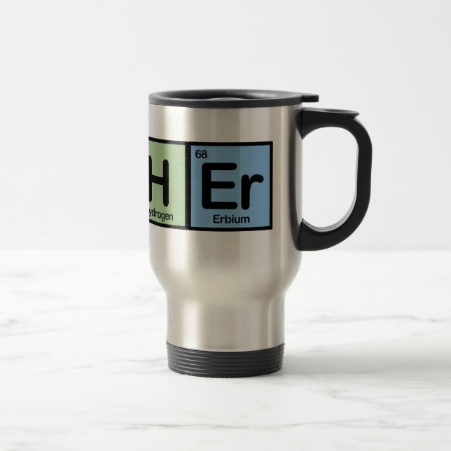 Taza De Viaje Profesor hecho de elementos (Derecha)