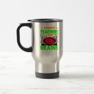 Taza De Viaje Profesores Brains Skeleton Halloween