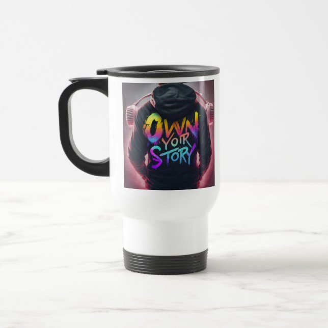 Taza De Viaje "Propieten su historia" Café de viaje Mug (Izquierda)