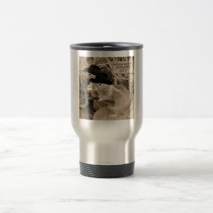 Taza De Viaje Proscritos de la ardilla en el viejo oeste