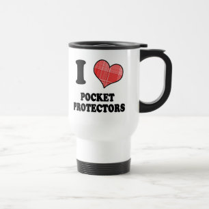 Taza De Viaje Protector de Bolsillo (Corazón de Cuadro) Te Amo