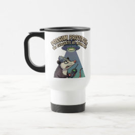 Taza De Viaje Protocolo de Possum: Evacuamos En La Mug Nocturna