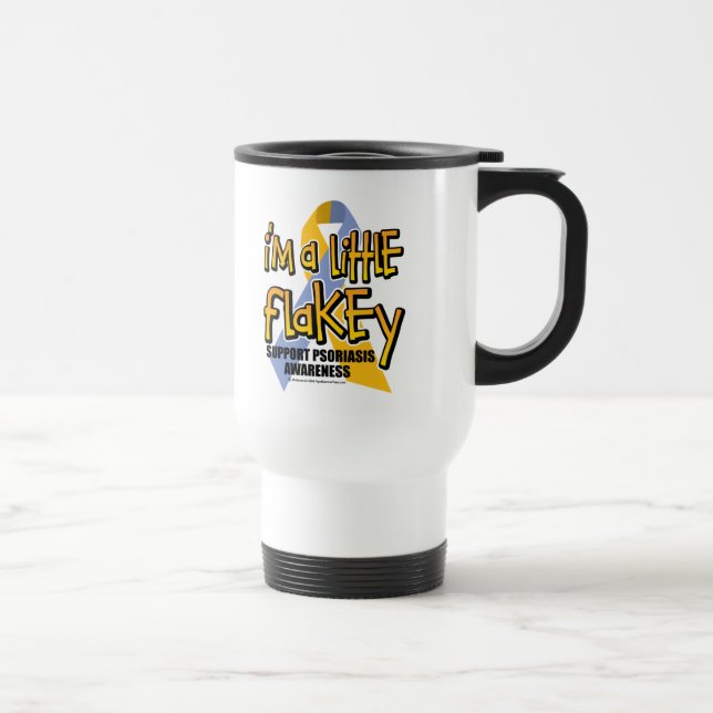 Taza De Viaje Psoriasis: Soy un poco Flakey (Derecha)