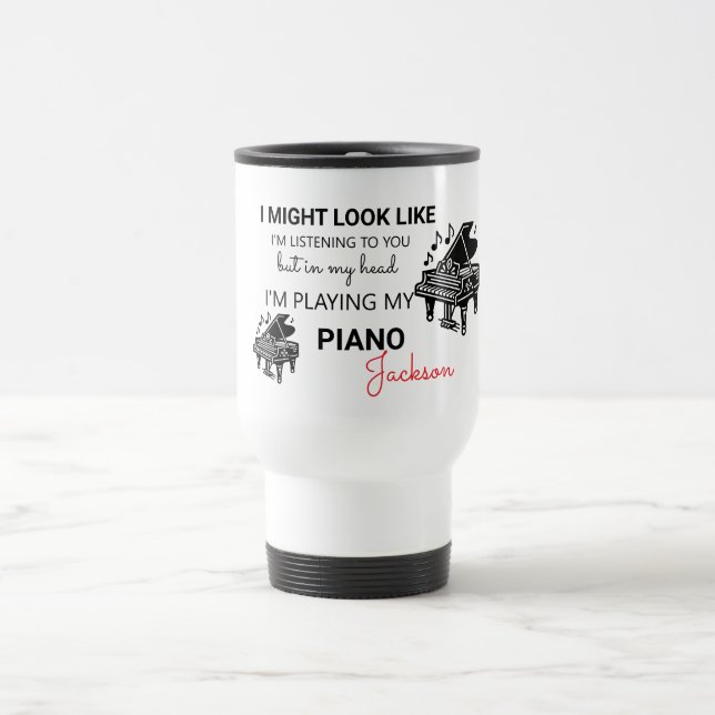 Taza De Viaje Puede que parezca que te estoy escuchando (Centro)