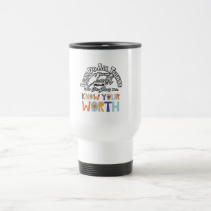 Taza De Viaje puedo hacer todas las cosas un diseño asombroso