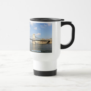 Taza De Viaje Puente de cadena, Budapest, Hungría