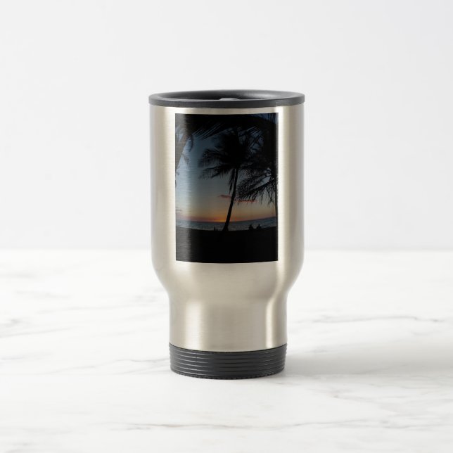 Taza De Viaje Puesta del sol de Hawaii (Centro)