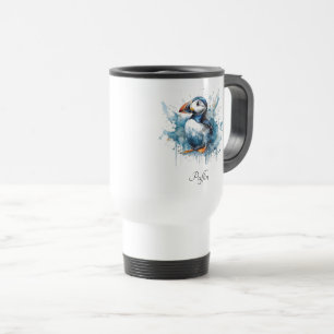 Taza De Viaje Puffin Splash, personalizado