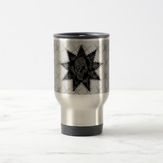 Taza De Viaje Punk Skull Mug (Gris)