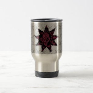 Taza De Viaje Punk Skull Mug (Rosa oscuro)