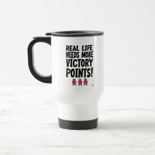 Taza De Viaje Puntos de Victoria en la Vida Real Divertido Table
