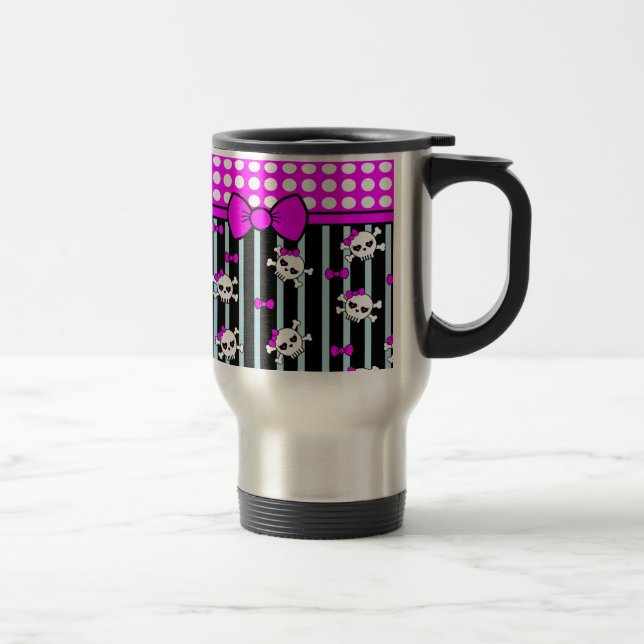Taza De Viaje Puntos y calaveras, modelos (Derecha)