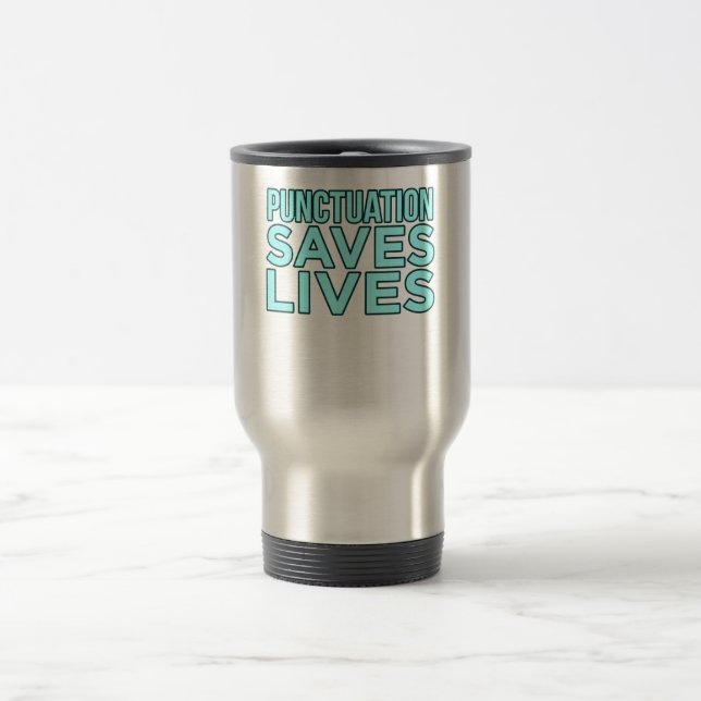 Taza De Viaje Puntuación Profesora de Inglés Enseñar a Estudiant (Centro)