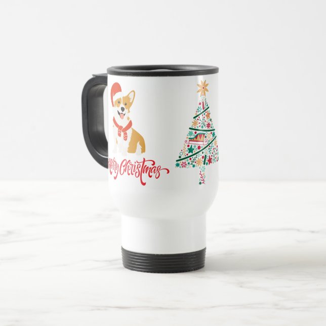 Taza De Viaje Puppy Christmas (Anverso izquierdo)