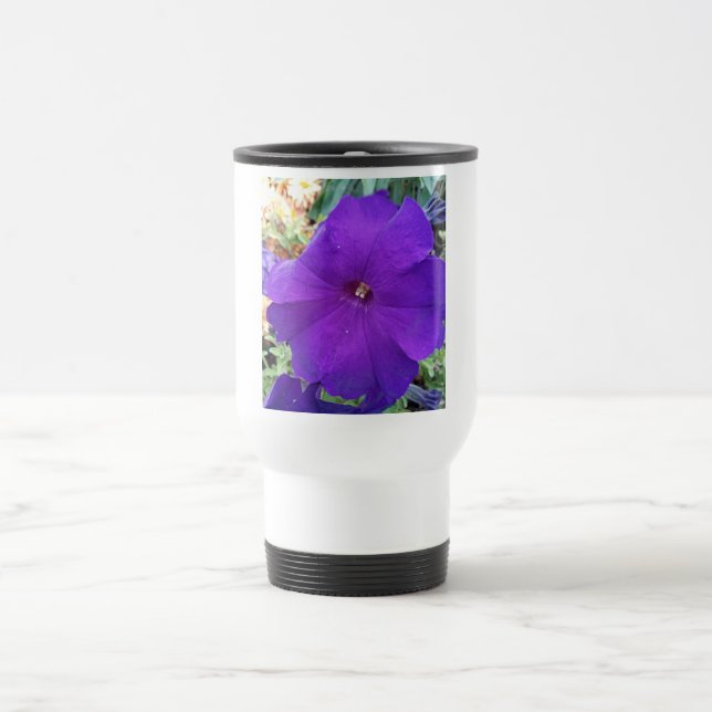 Taza De Viaje Purple Petunia Travel Mug (Centro)