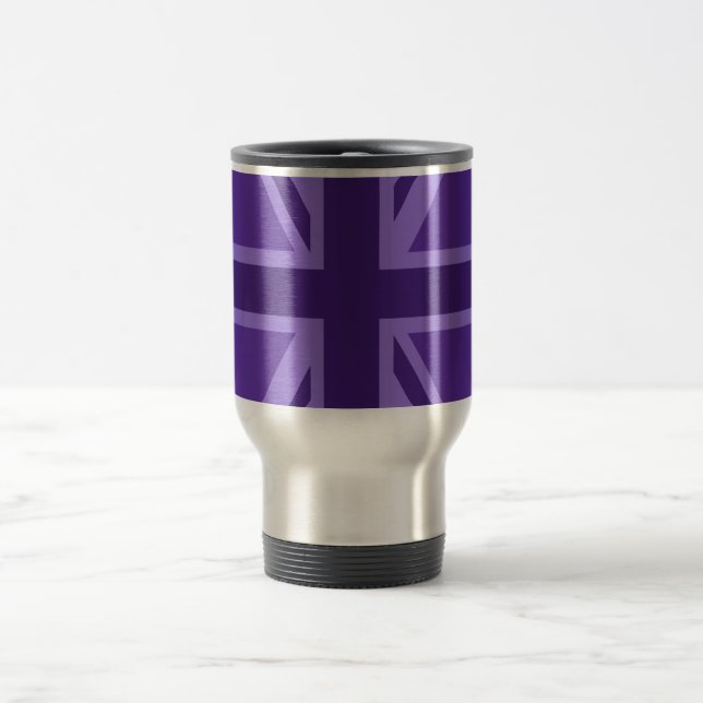 Taza De Viaje Purple Union Jack Design (Centro)