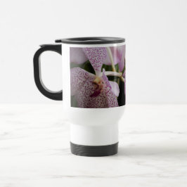 Taza De Viaje Purple White Orchid Travel Mug