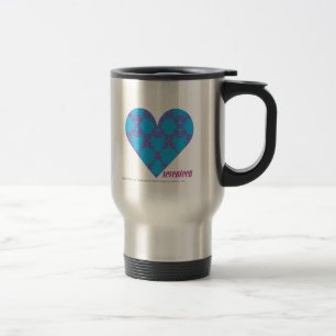 Taza De Viaje Púrpura-Aguamarina 3 del damasco