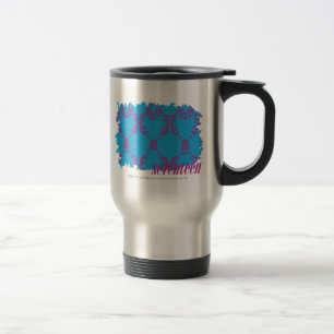 Taza De Viaje Púrpura-Aguamarina 4 del damasco