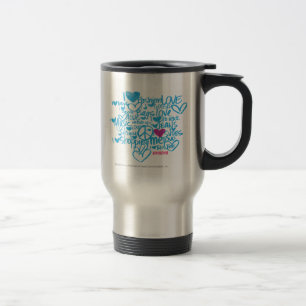 Taza De Viaje Púrpura/aguamarina de la pintada