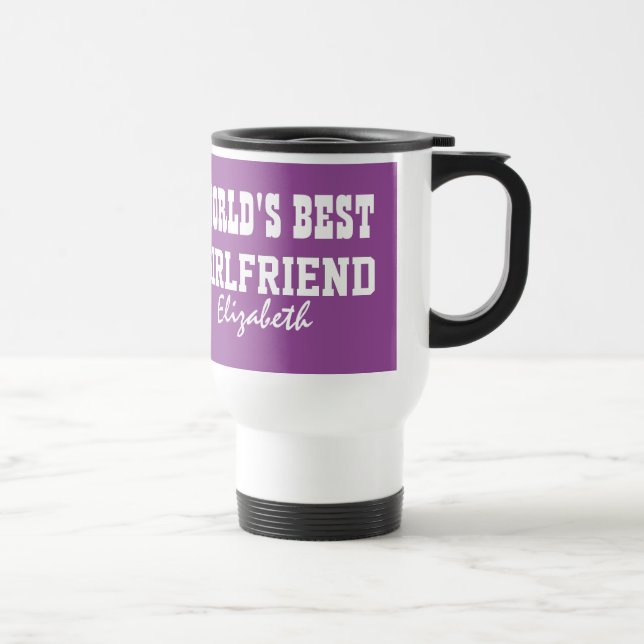 Taza De Viaje PÚRPURA conocida de encargo A10 de la mejor NOVIA (Derecha)