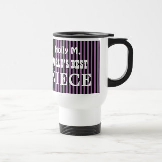 Taza De Viaje PÚRPURA de la SOBRINA del mundo de UTEMPLATE la