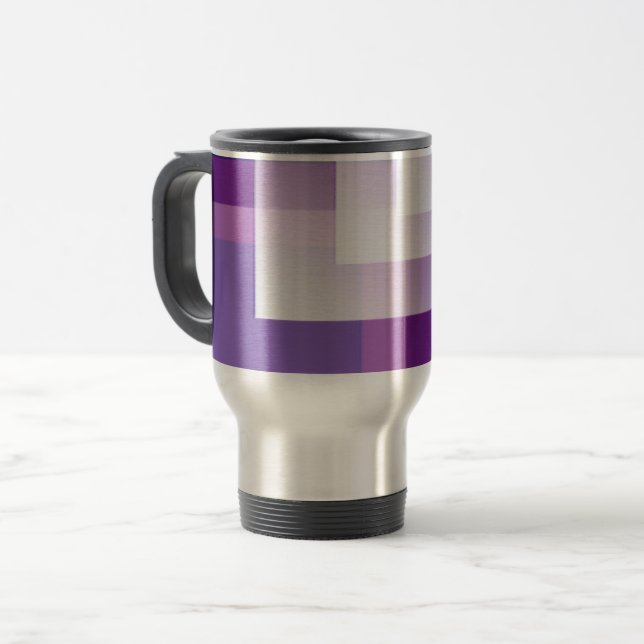 Taza De Viaje Púrpura y blanco (Anverso izquierdo)