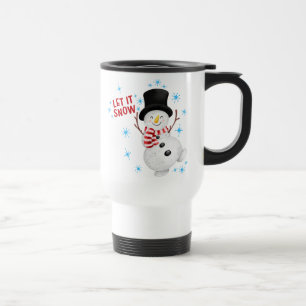Taza De Viaje Que Nieva Snowman