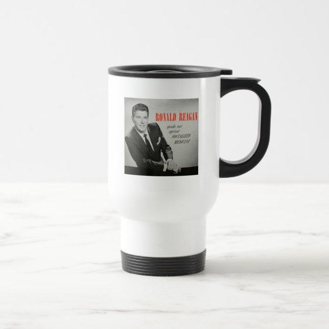 Taza De Viaje ¿Qué Reagan haría? (Derecha)