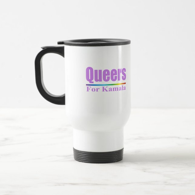 Taza De Viaje Queers para Kamala / Kamala Harris (Izquierda)