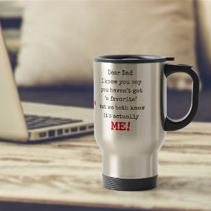 Taza De Viaje Querido papá de tu favorito - Gracioso personaliza