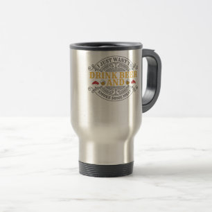 Taza De Viaje Quieres Bebida Cerveza y Humo Barbacoa de carne