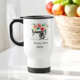 Taza De Viaje Quilter de la máquina de coser