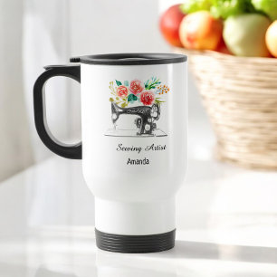 Taza De Viaje Quilter de la máquina de coser
