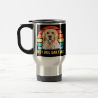 Quote Best Dog Dad Ever Vintage Golden Retriever 