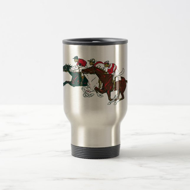 Taza De Viaje Race Hors Travel Mug (Centro)