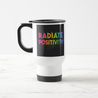 Taza De Viaje "Radiate Positive" Traje Café Mug