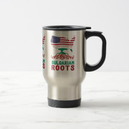 Taza De Viaje Raíces búlgaras norteamericanas