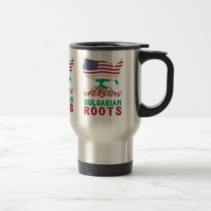 Taza De Viaje Raíces búlgaras norteamericanas