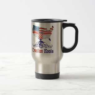 Taza De Viaje Raíces croatas-estadounidenses