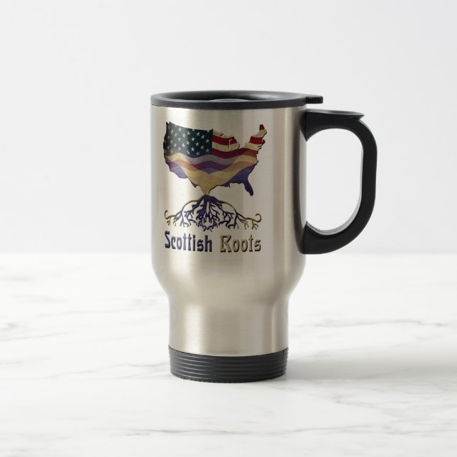 Taza De Viaje Raíces escocesas de Estados Unidos (Derecha)
