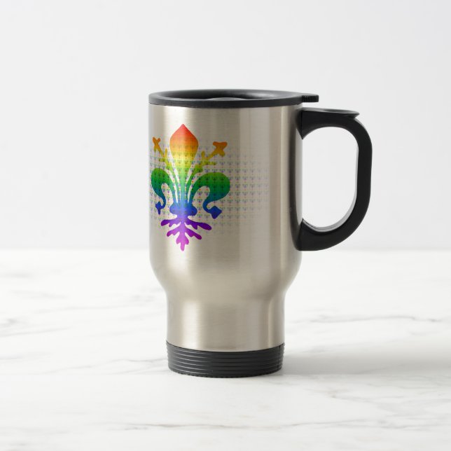 Taza De Viaje Rainbow Fleur-de-lis (Derecha)