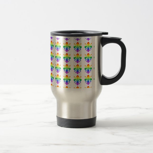 Taza De Viaje Rainbow Fleur-de-lis (Derecha)