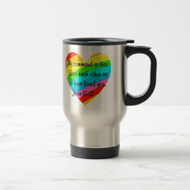 TAZA DE VIAJE RAINBOW HEART JOHN DISEÑO 15:12 (Derecha)