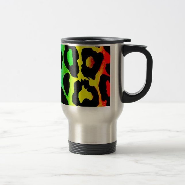 Taza De Viaje rainbow_leopard_print alterado (Derecha)