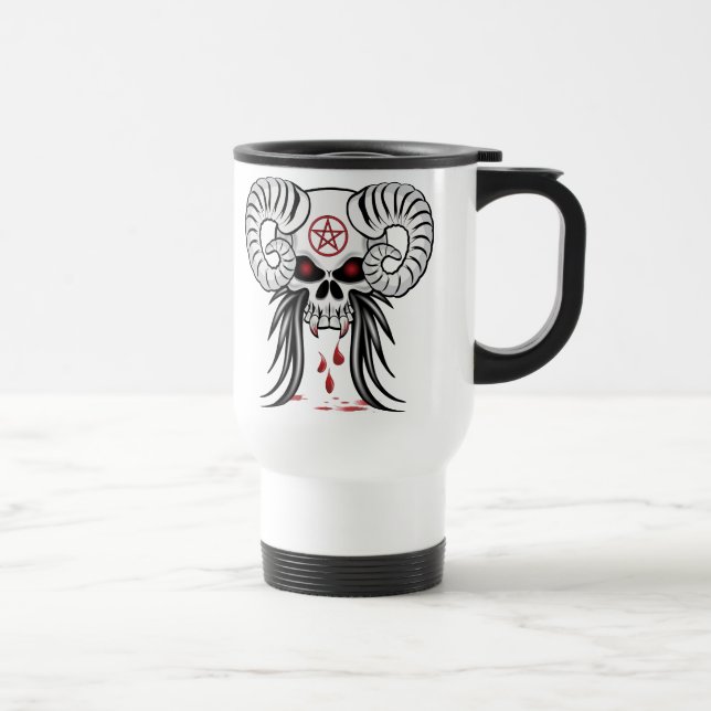 Taza De Viaje Ram Horned Skull (Derecha)