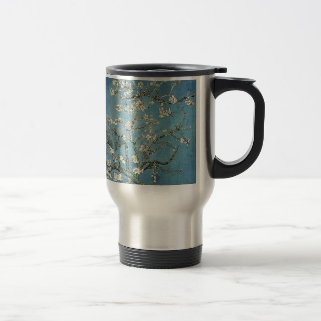 Taza De Viaje Ramas de la almendra de Vincent van Gogh el | en (Derecha)