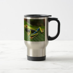 Taza De Viaje Rana arbórea observada rojo