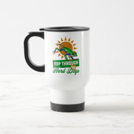 Taza De Viaje Rana divertida de la selva amazónica cita positiva